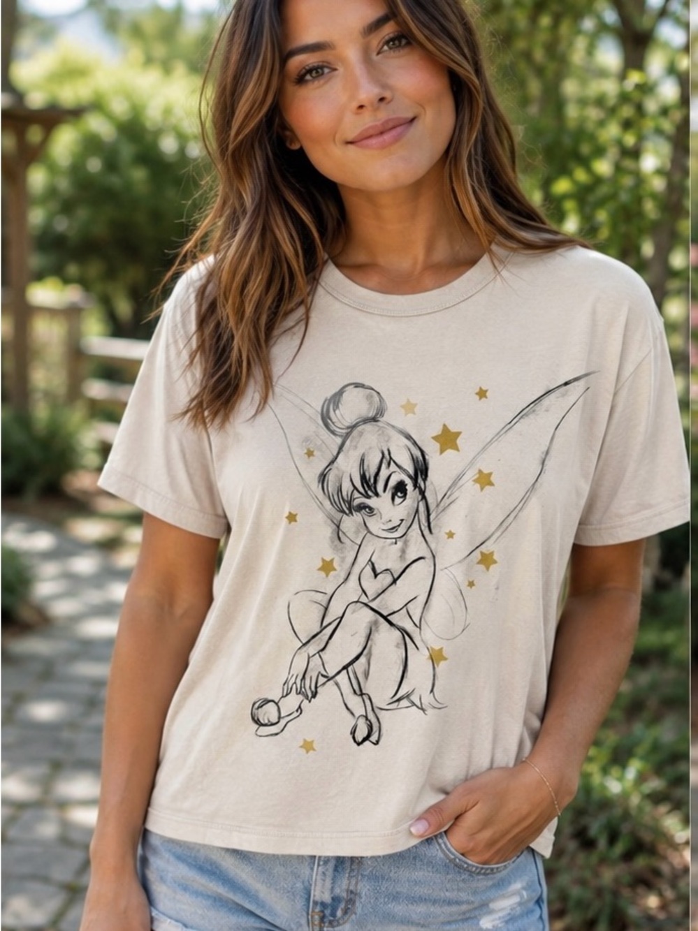 Disney Tinker Bell Short Sleeve Graphic Tee